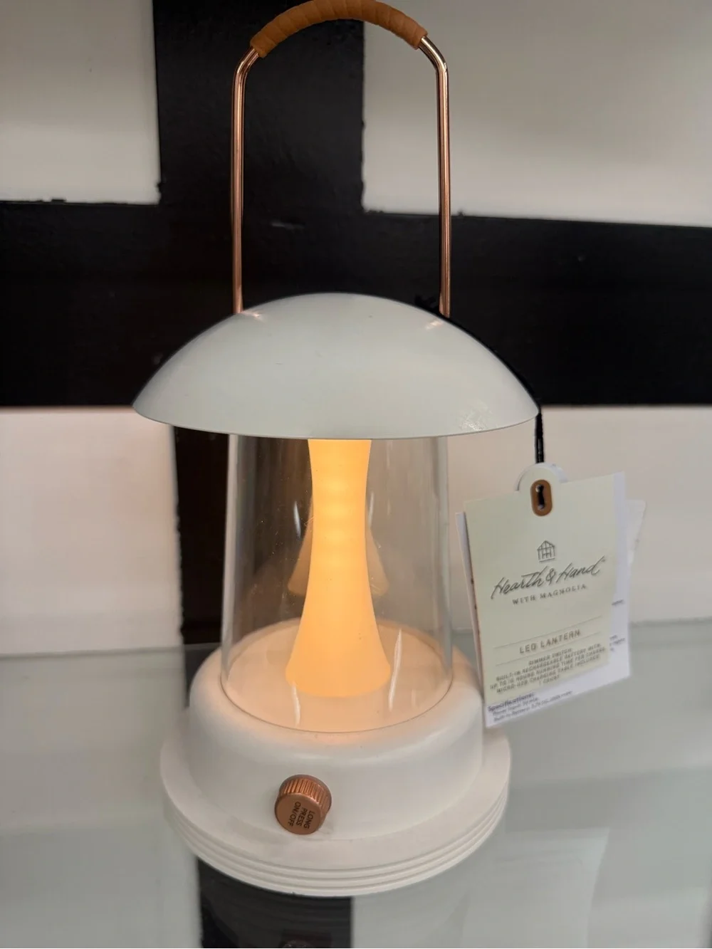 Hearth & Hand with Magnolia LED Lantern Rechargeable Dimmable USB Light